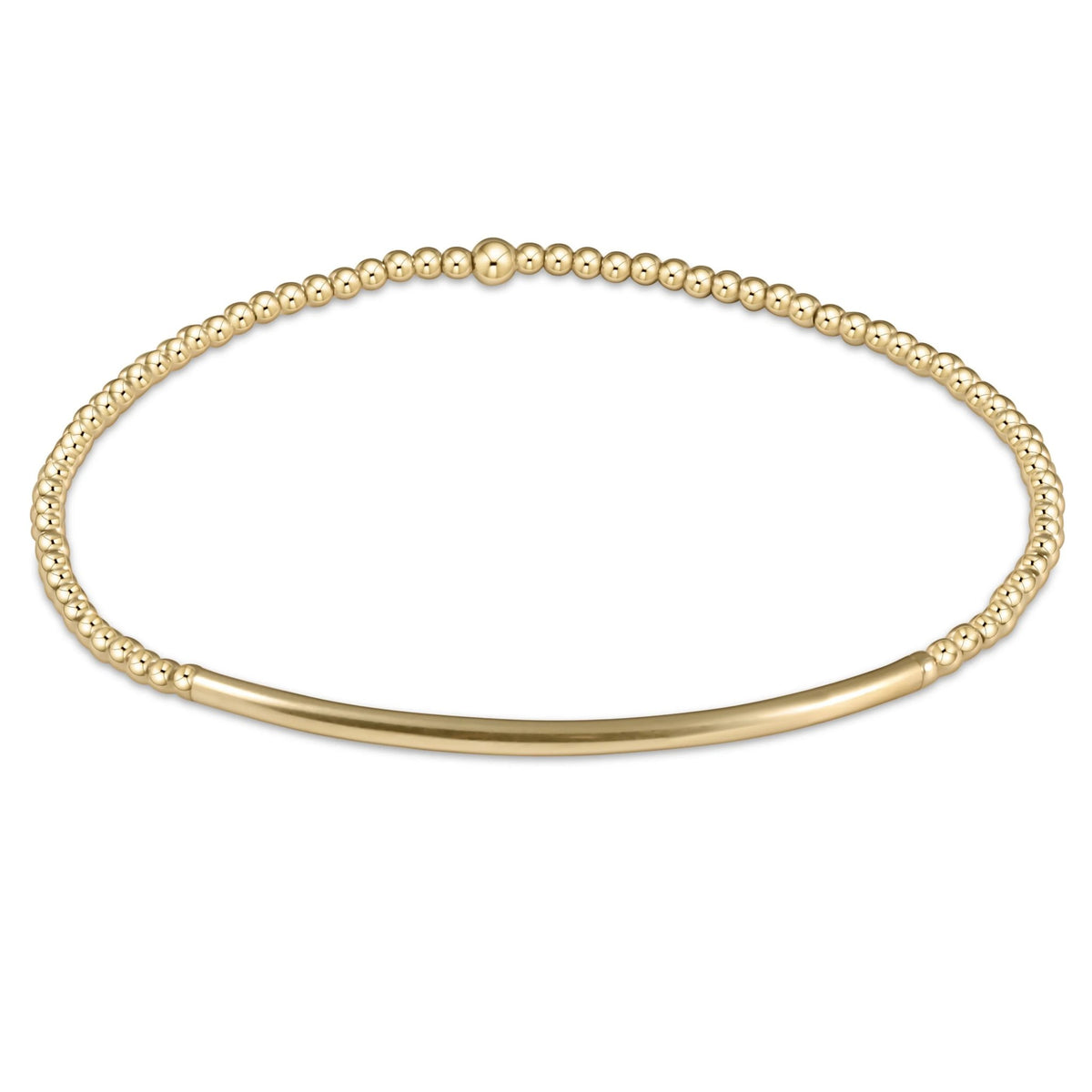 LABRADORITE GOLD BLISS 2MM BEAD BRACELET