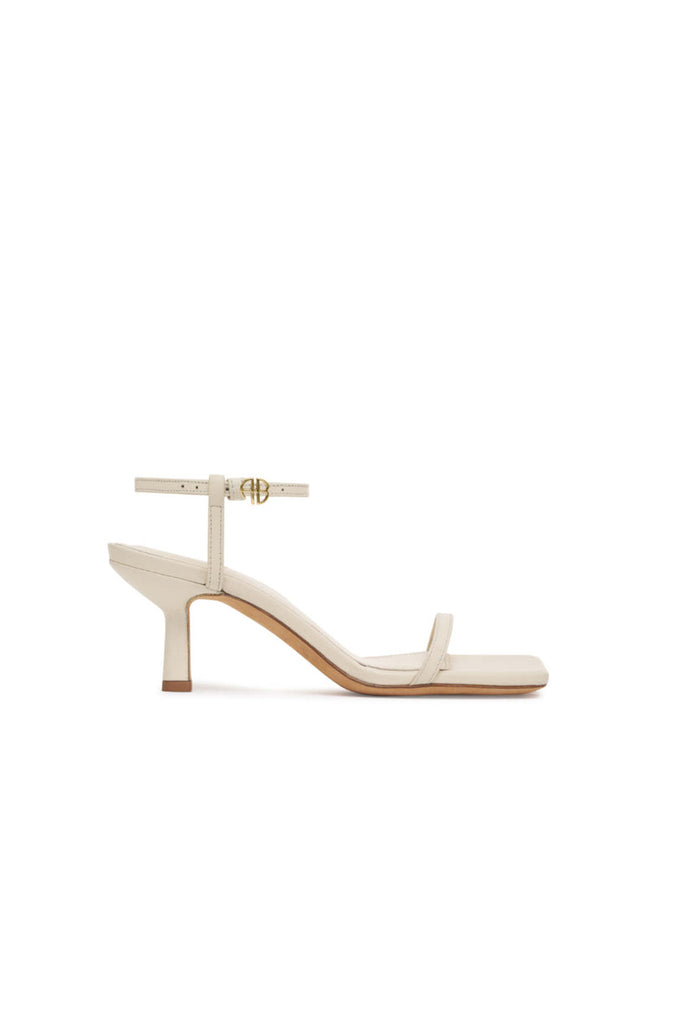 anine bing invisible sandals cream side view