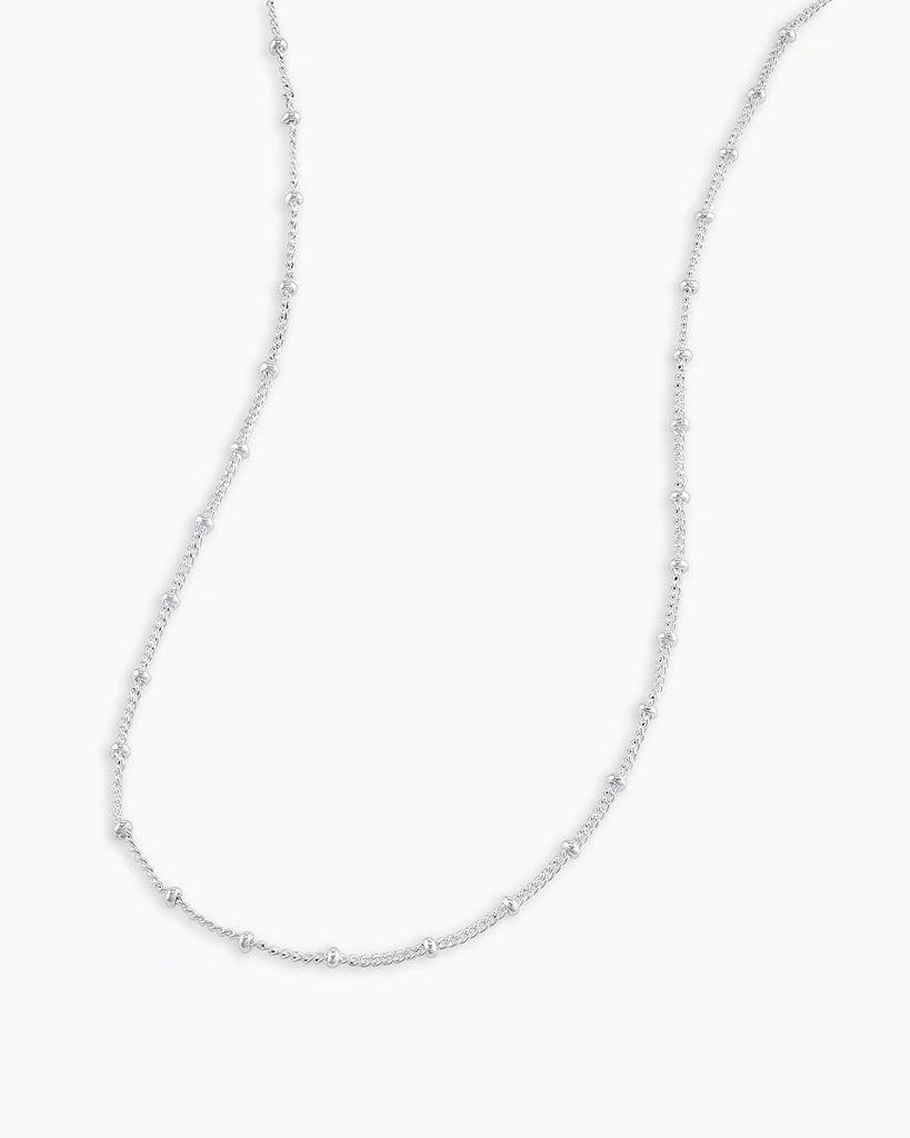gorjana bali necklace in silver stackable