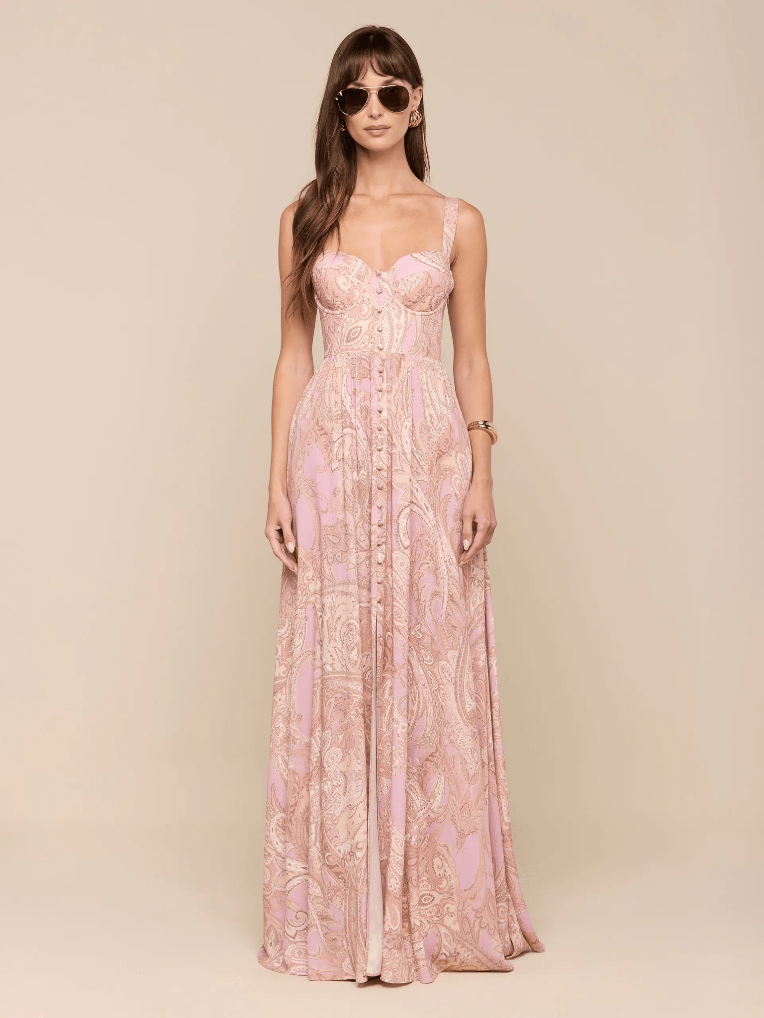 rosette maxi dress ROSETTE MAXI DRESS 2 / Ivory