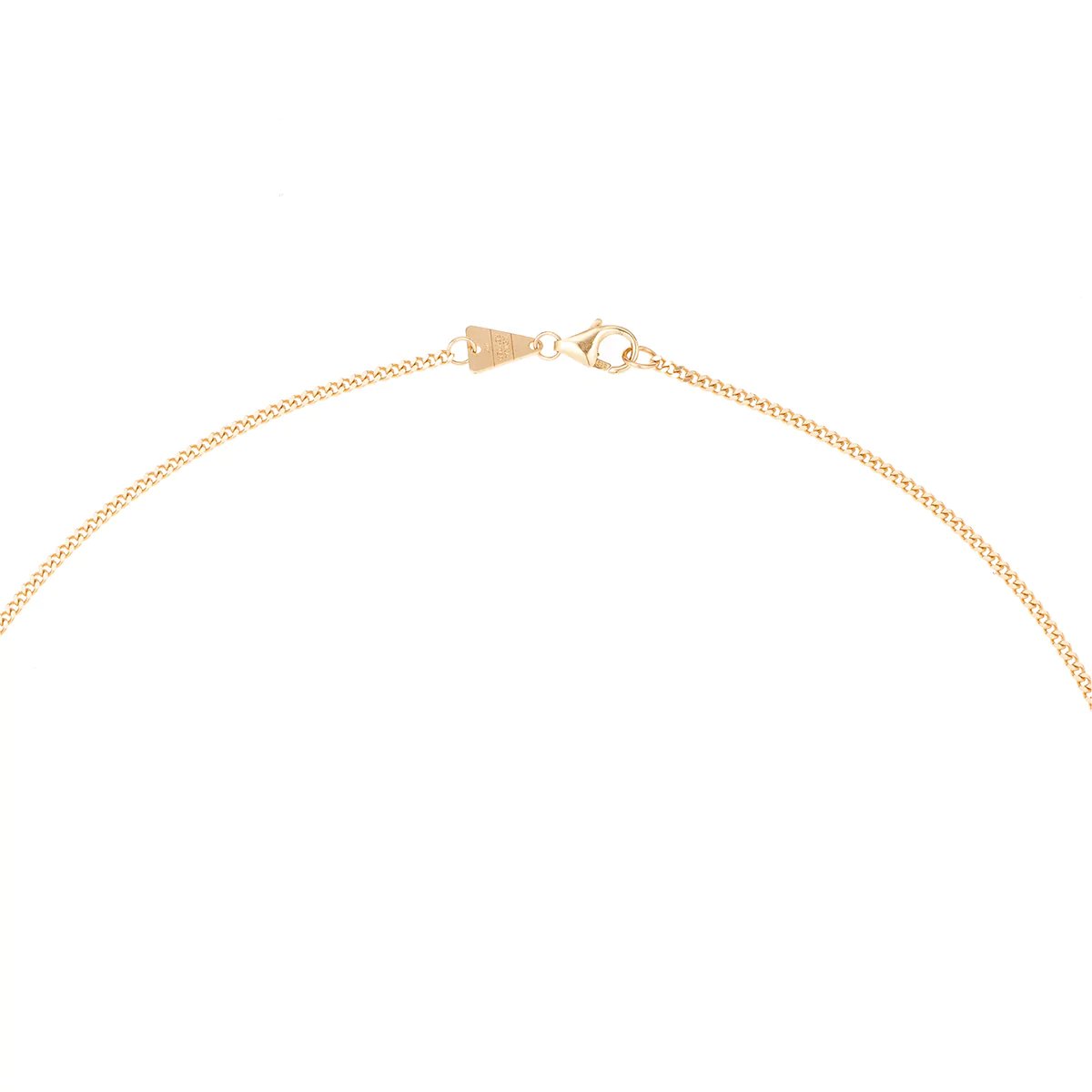 adina reyter 16 finished small curb chain in 14K gold clasp detail image
