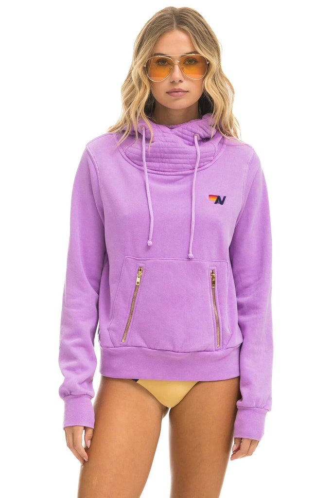 aviator nation ninja pullover hoodie neon purple product image