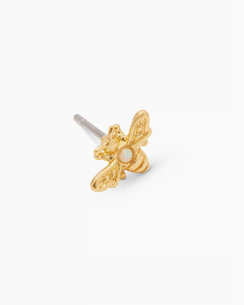 gorjana bee charm stud in gold product image