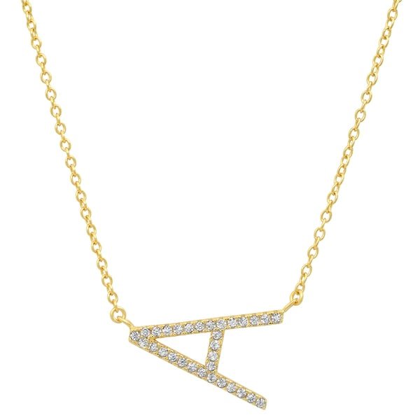 women's jen hansen initial necklace in gold in 'a'