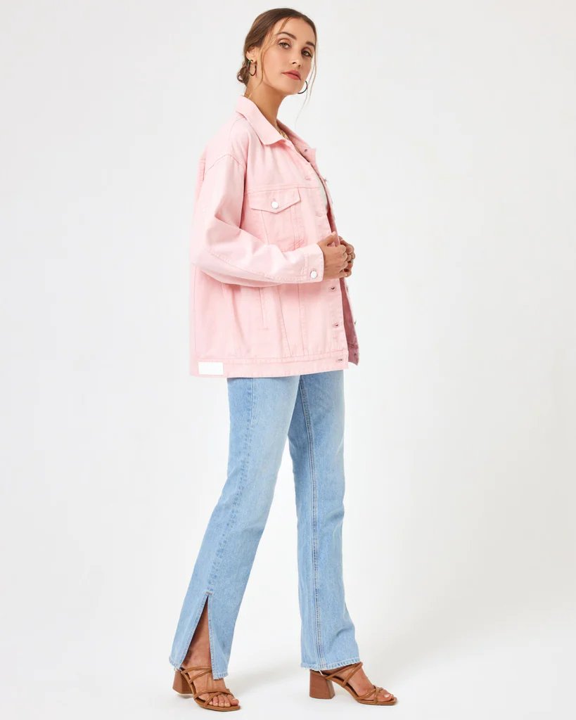 lspace avery jacket in blossom side view