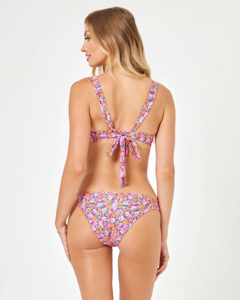 lspace printed camellia bikini top positively poppies behind view