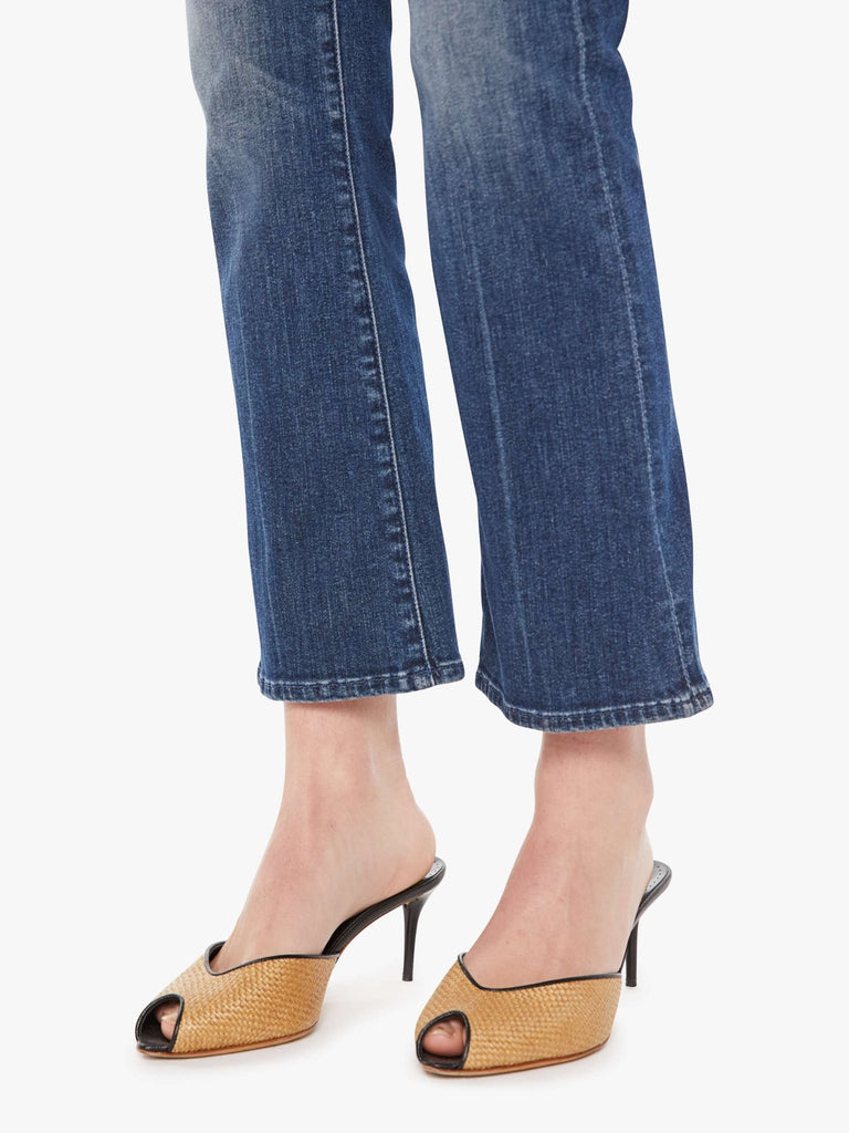mother denim the outside ankle electric souvenir women's jeans bottom hem