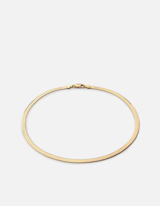 miansai herringbone bracelet gold plated womens