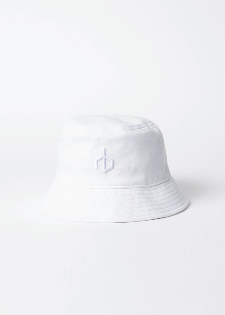 rag and bone aron bucket hat in pure white